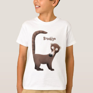 Camiseta Imagem curiosa e engraçada de desenho animado de c