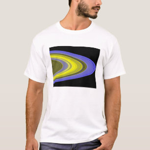 Camiseta imagem da Falso-cor dos anéis de Saturn