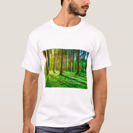 Camiseta Imagem da Floresta Verde - Natureza Exuberante
