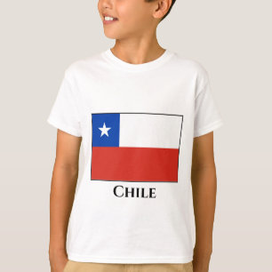 Camiseta Imagem de Bandeira do Chile