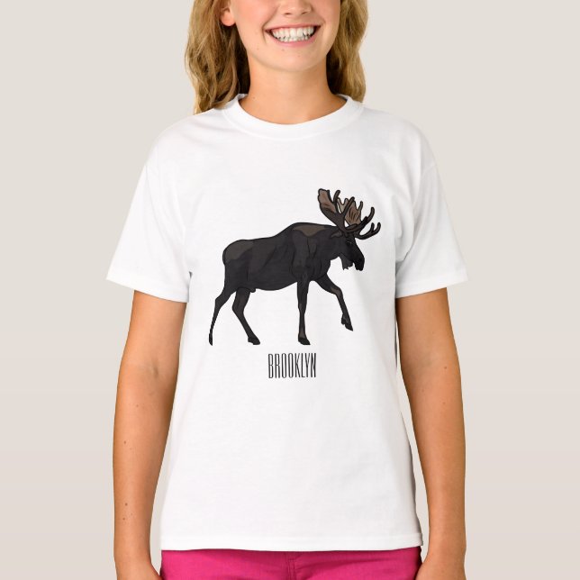 Camiseta Imagem de desenho animado (Frente)