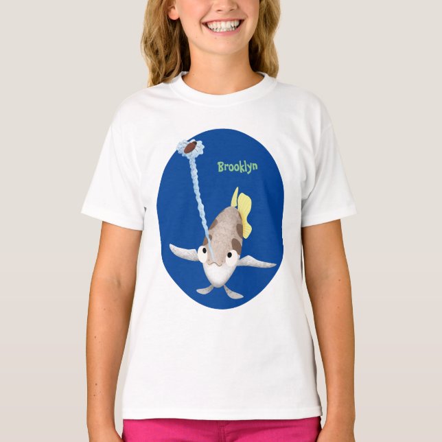 Camiseta Imagem de desenho animado de Arquerfish em Cute (Frente)