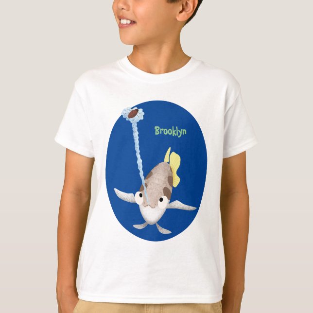 Camiseta Imagem de desenho animado de Arquerfish em Cute (Frente)