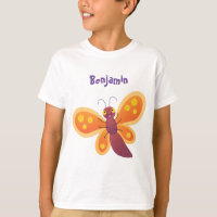 Imagem de desenho animado de borboleta laranja fel