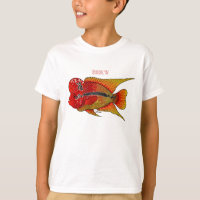 Imagem de desenho animado de peixes-cichlid-Flor