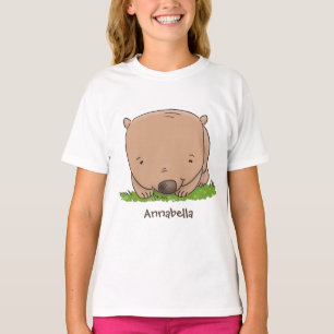 Camiseta Imagem de desenho animado de um bebê fofo