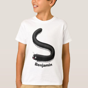 Camiseta Imagem de desenho em forma de milipede