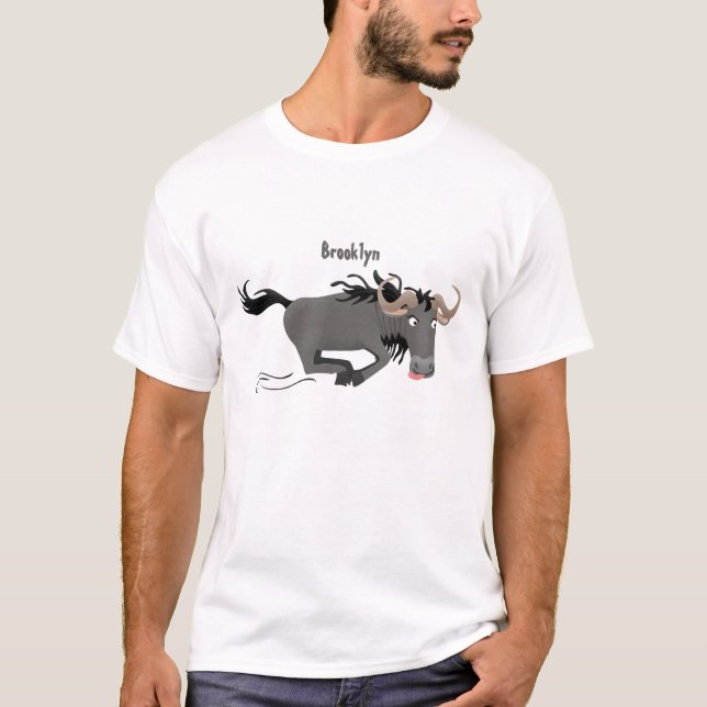 Camiseta Imagem de desenhos animados de geleia engraçada (Frente)