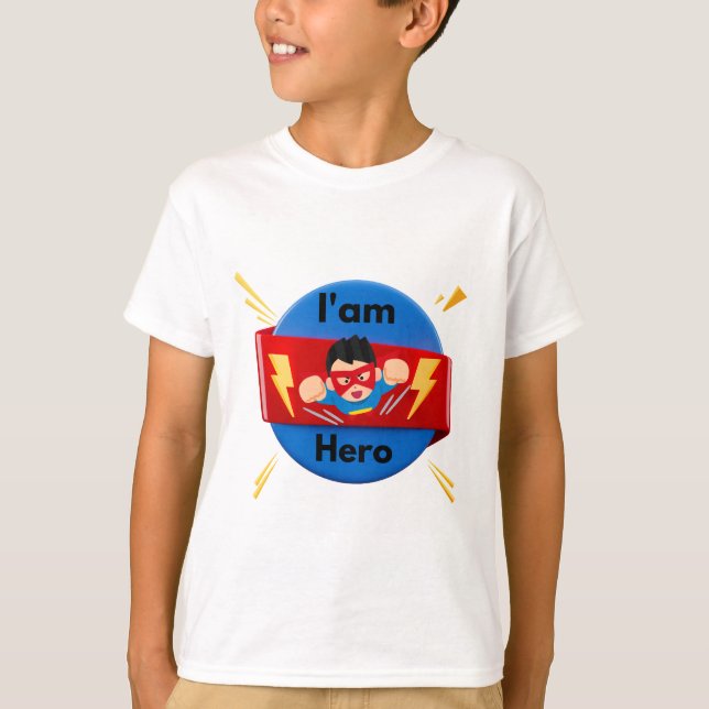 Camiseta Imagem de herói (Frente)