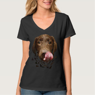 Camiseta Imagem de Labrador de Polígono Baixo Puppy