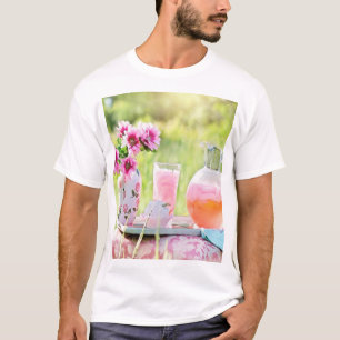Camiseta Imagem de limonada rosa