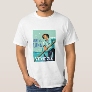 Camiseta Imagem de Luna Venezia do hotel do vintage