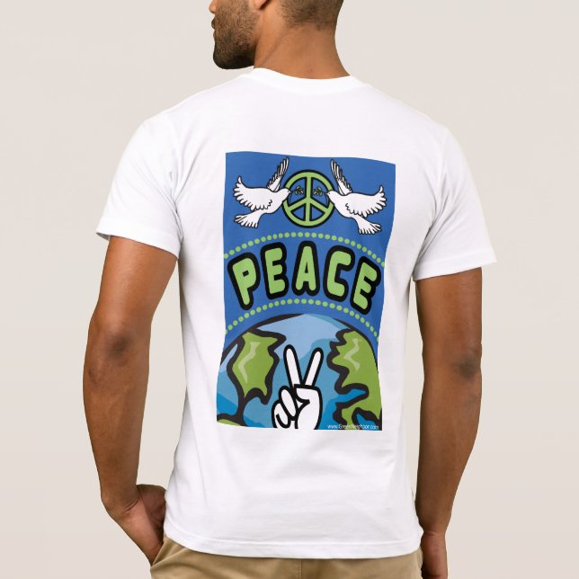 Camiseta Imagem de trás - Homens, Mulheres, Crianças (Verso)