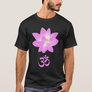 Camiseta Imagem De Uma Flor De Lotus Rosa