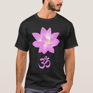 Camiseta Imagem De Uma Flor De Lotus Rosa