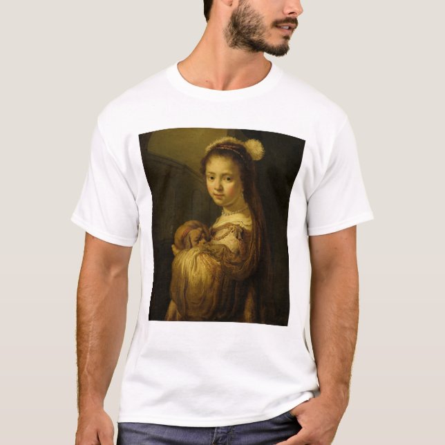 Camiseta Imagem de uma rapariga (Frente)