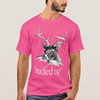 Camiseta Imagem de Veado Animado Caça