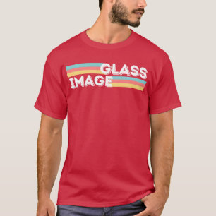 Camiseta Imagem de Vidro Retro engraçado
