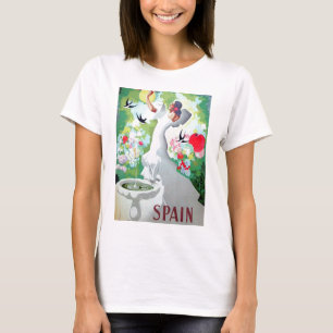 Camiseta Imagem de Vintage da espanha