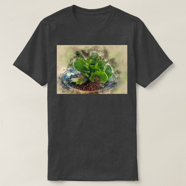 Camiseta Imagem digitalmente melhorada de um Adromischus ce (Frente do Design)
