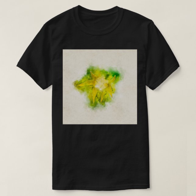 Camiseta Imagem digitalmente melhorada de um tomate amarelo (Frente do Design)