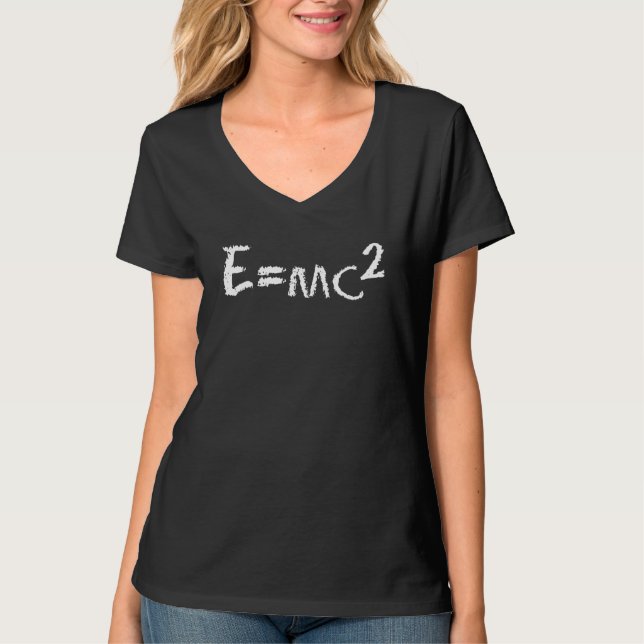 Camiseta Imagem Divertida Emc2 Equação Einstein (Frente)
