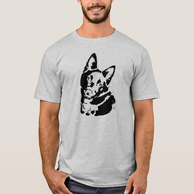 Camiseta Imagem do cão do Schipperke (Frente)