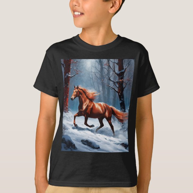Camiseta Imagem do cavalo (Frente)