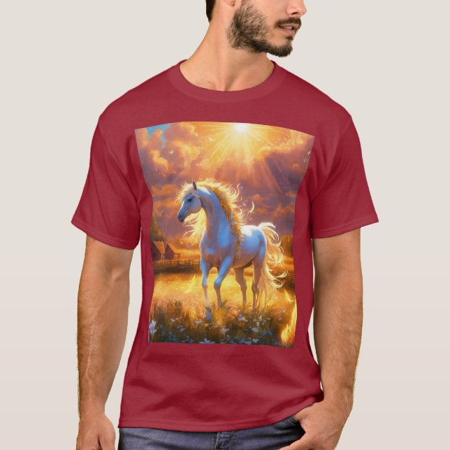 Camiseta Imagem do cavalo (Frente)