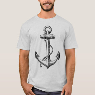 Camiseta Imagem do estilo do tatuagem da âncora