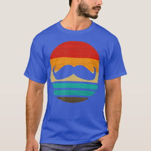 Camiseta Imagem do estilo retro do bigode