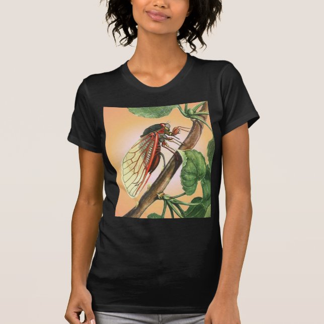 Camiseta Imagem do Inseto de Cicada (Frente)