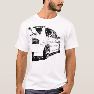 Camiseta Imagem do vetor da evolução de Mitsubishi
