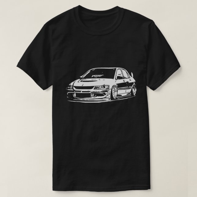 Camiseta Imagem do vetor de evolução Mitsubishi (Frente do Design)