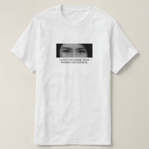 Camiseta Imagem e Nome de Olhos Personalizados Totalmente