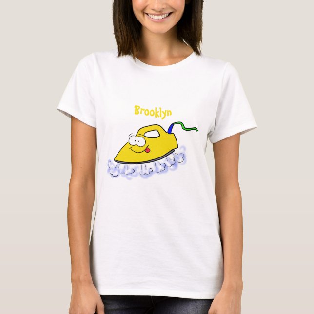 Camiseta Imagem engraçada da lavanderia de ferro (Frente)