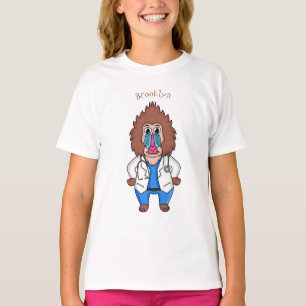 Camiseta Imagem engraçada de cartoon do mandril doutor
