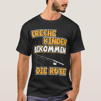 Camiseta Imagem engraçada de pescaria vara de pescar pescad