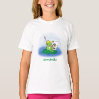 Imagem engraçada e engraçada do desenho do sapo ve