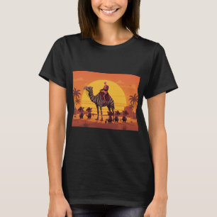 Camiseta Imagem Fantasia de Esqueleto Montando Camelo Listr