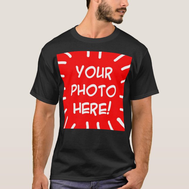 Camiseta Imagem fotográfica e t-shirts de texto (Frente)