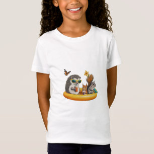 Camiseta imagem humorística de um grupo de animais
