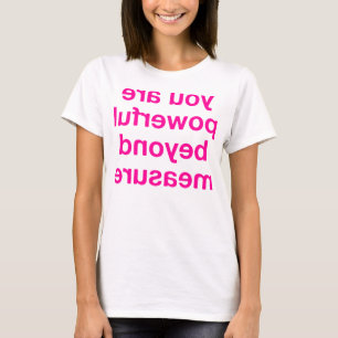 Camiseta Imagem invertida - poder (rosa)