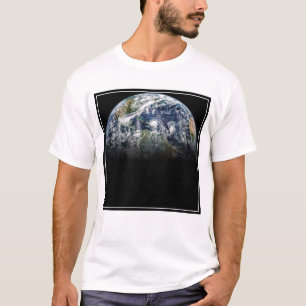 Camiseta Imagem Mosaica Do Planeta Terra Com 3 Furacões