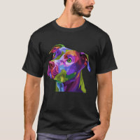 Imagem Pop de Arte Americana Pitbull Terrier para