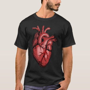 Camiseta Imagem Realista Anatômica do Coração