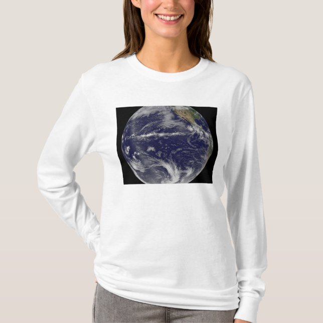 Camiseta Imagem satélite da Terra (Frente)