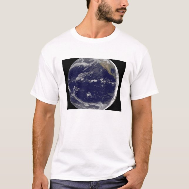 Camiseta Imagem satélite da Terra 2 (Frente)