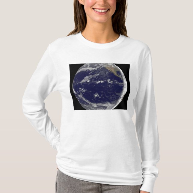 Camiseta Imagem satélite da Terra 2 (Frente)