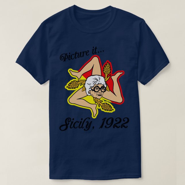 Camiseta Imagem Sophia Sicily Flag (Frente do Design)